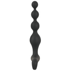 Black Velvets Stimulateur Beads Velvet 16.5 x 3.5 cm Noir